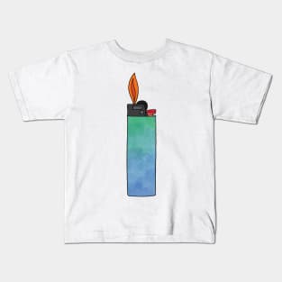 Watercolor Lighter Illustration Kids T-Shirt